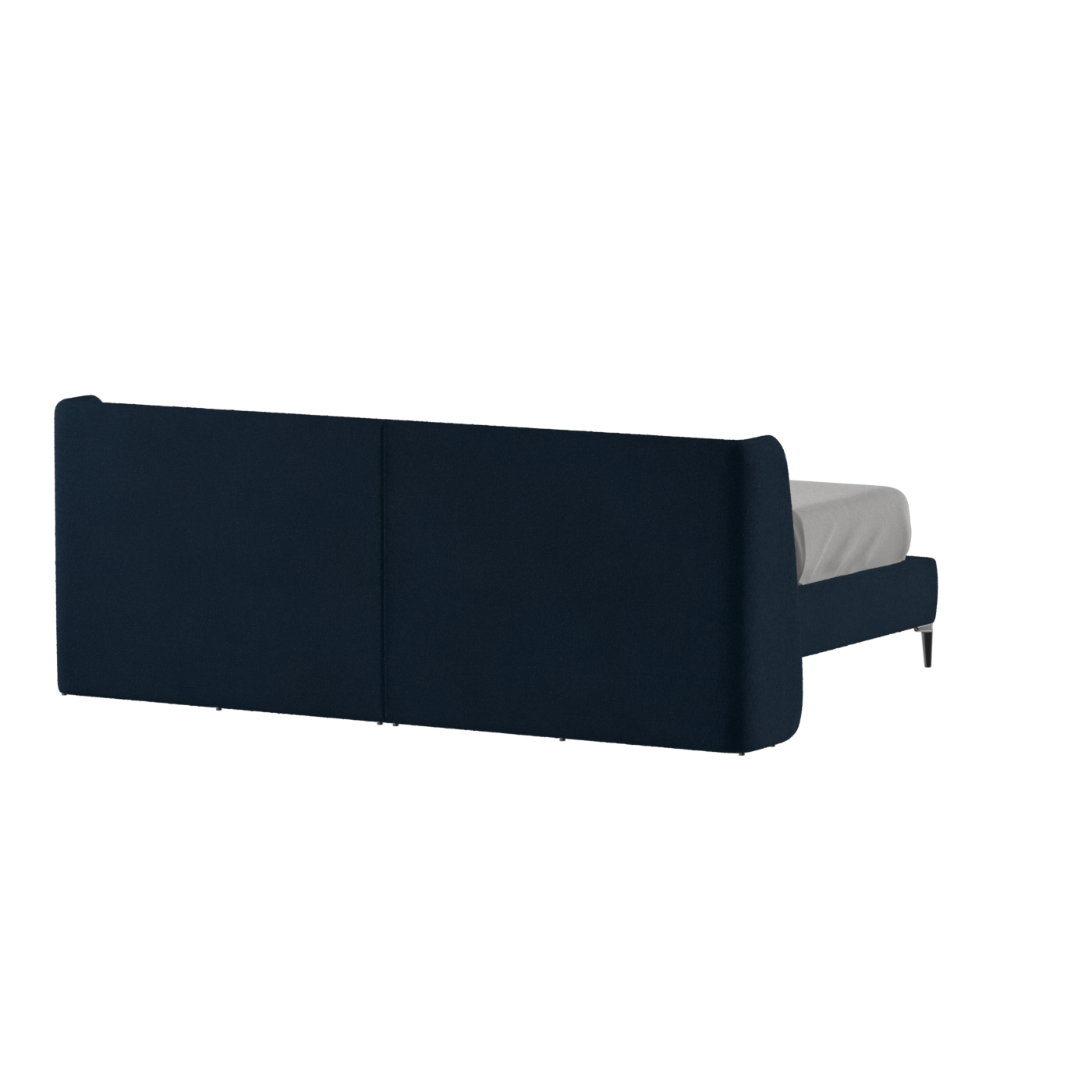 Abbey Upholstered Bed with Structured Headboard and Refined Lines