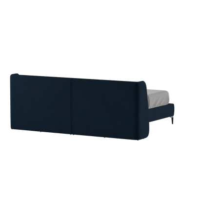 Abbey Upholstered Bed with Structured Headboard and Refined Lines