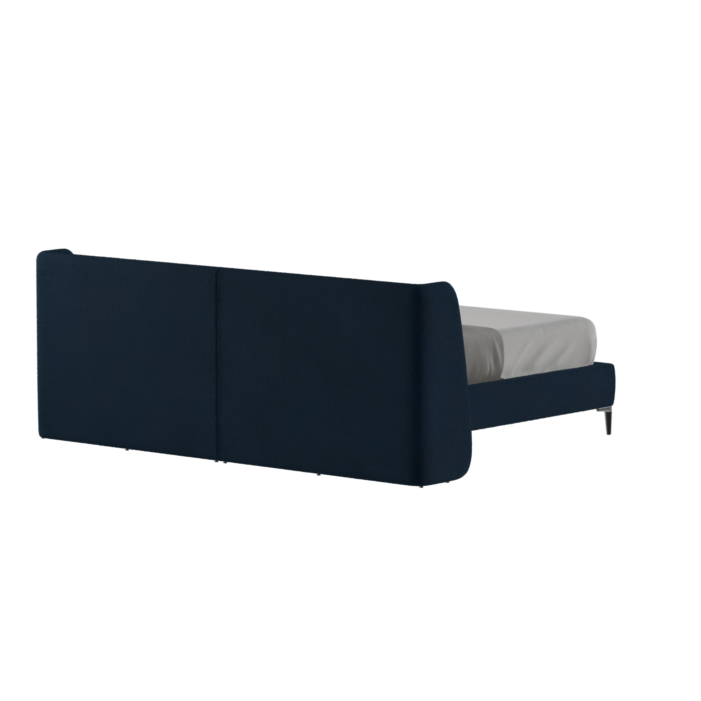 Abbey Upholstered Bed with Structured Headboard and Refined Lines