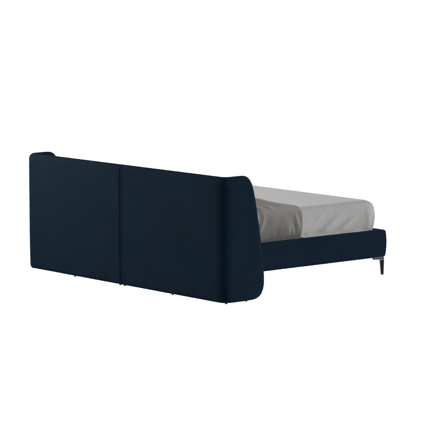 Abbey Upholstered Bed with Structured Headboard and Refined Lines