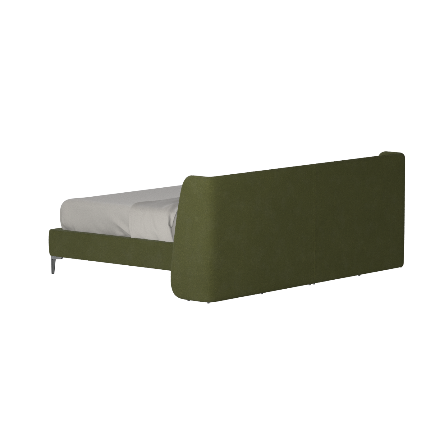 Abbey Upholstered Bed with Structured Headboard and Refined Lines