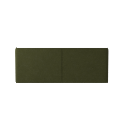 Abbey Upholstered Bed with Structured Headboard and Refined Lines