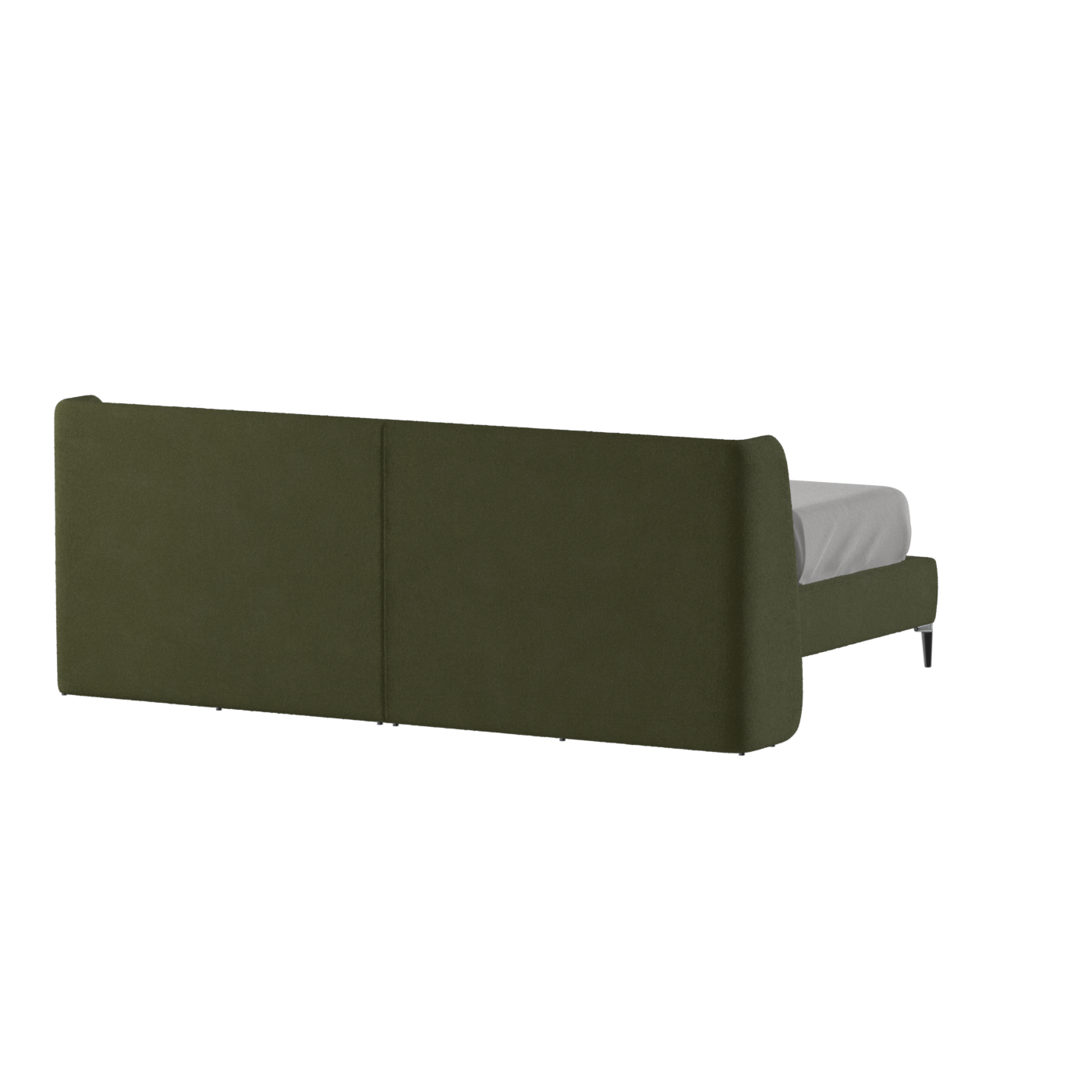 Abbey Upholstered Bed with Structured Headboard and Refined Lines