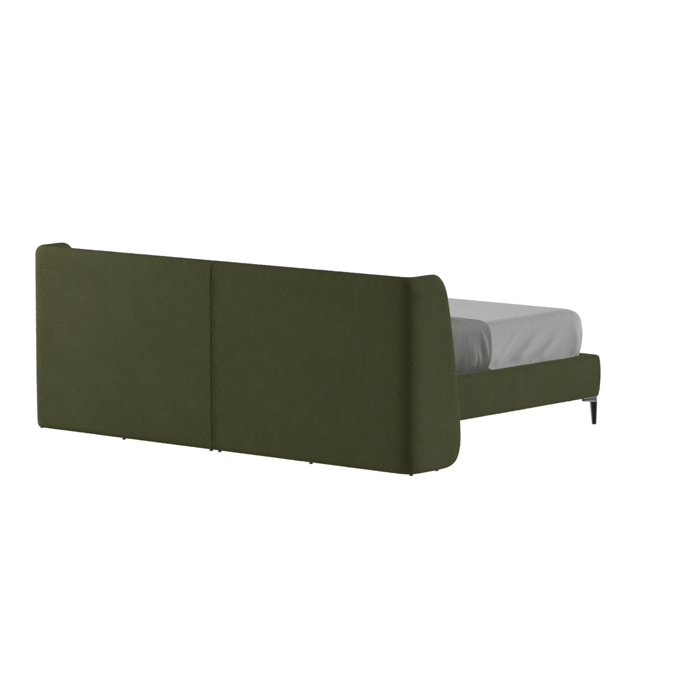 Abbey Upholstered Bed with Structured Headboard and Refined Lines