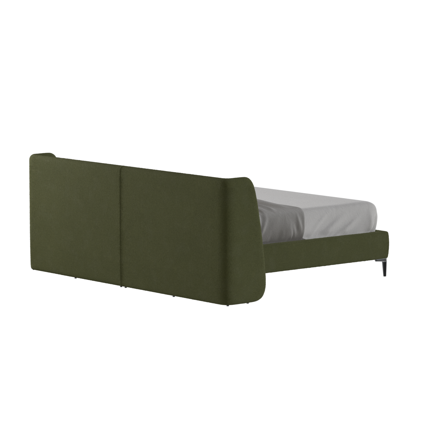 Abbey Upholstered Bed with Structured Headboard and Refined Lines