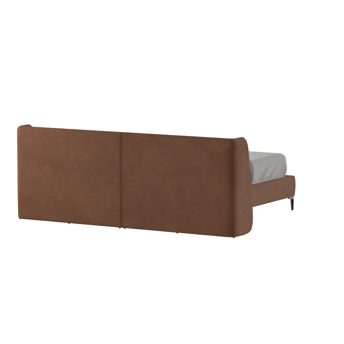 Abbey Upholstered Bed with Structured Headboard and Refined Lines