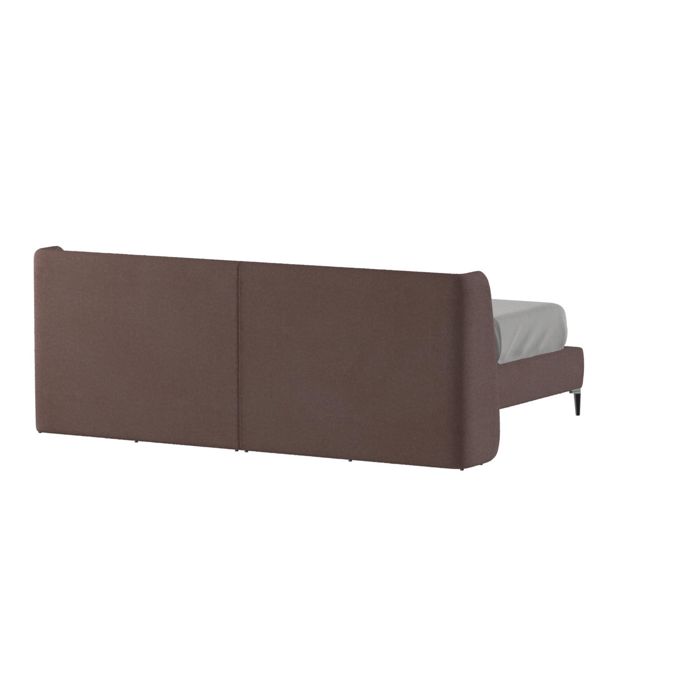 Abbey Upholstered Bed with Structured Headboard and Refined Lines