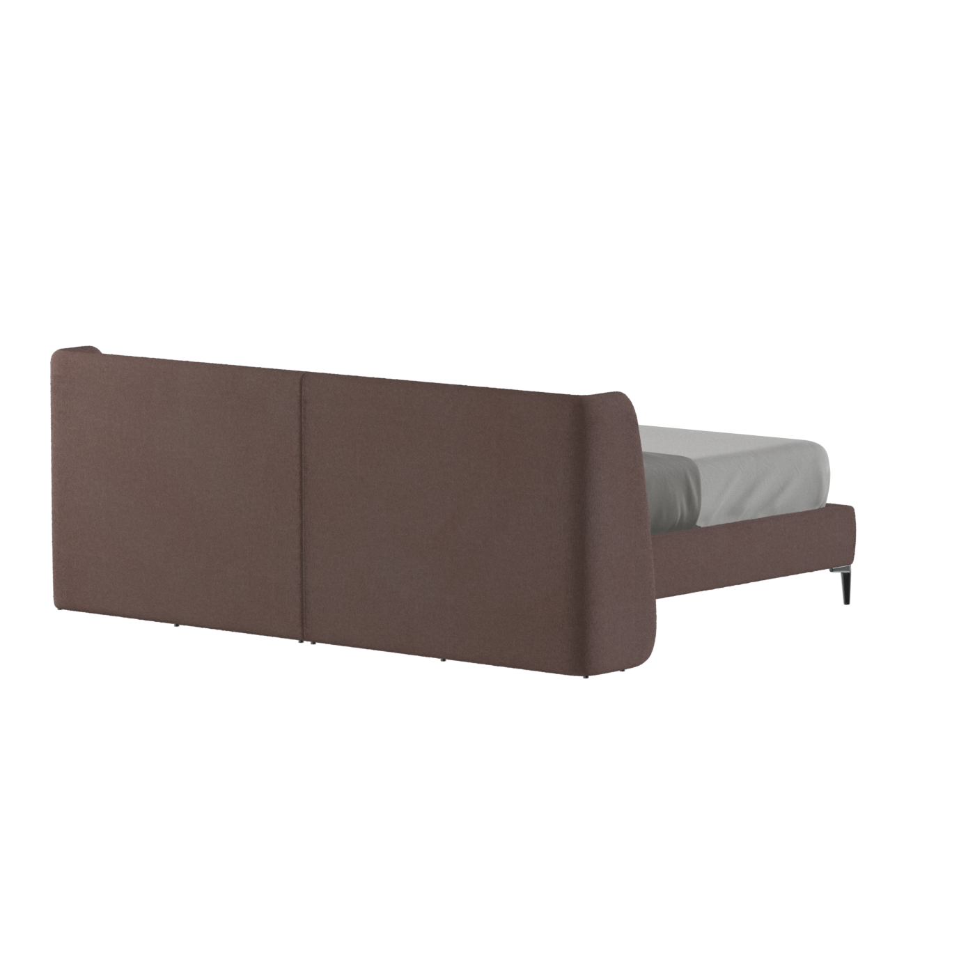 Abbey Upholstered Bed with Structured Headboard and Refined Lines