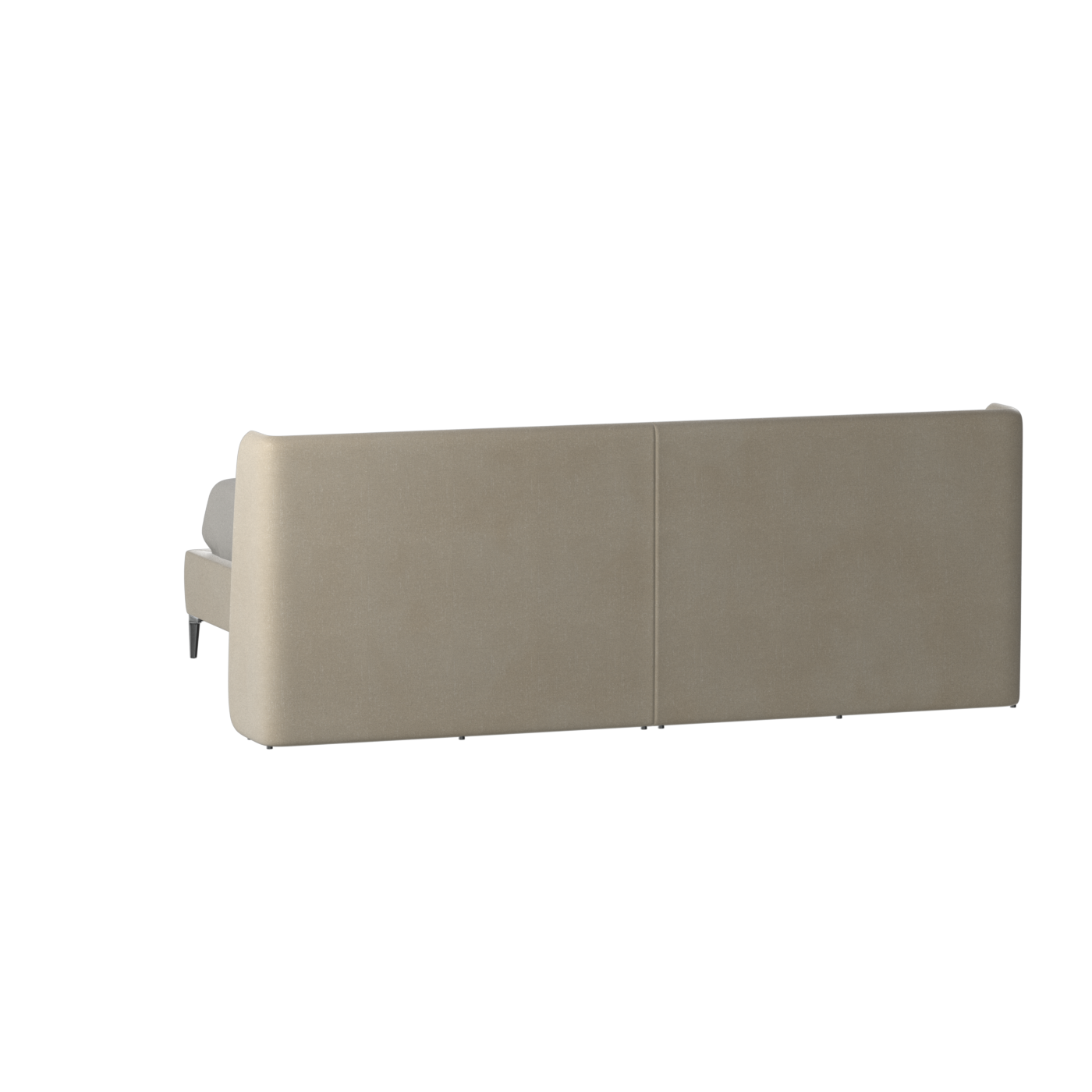 Abbey Upholstered Bed with Structured Headboard and Refined Lines