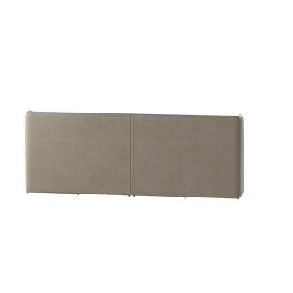Abbey Upholstered Bed with Structured Headboard and Refined Lines