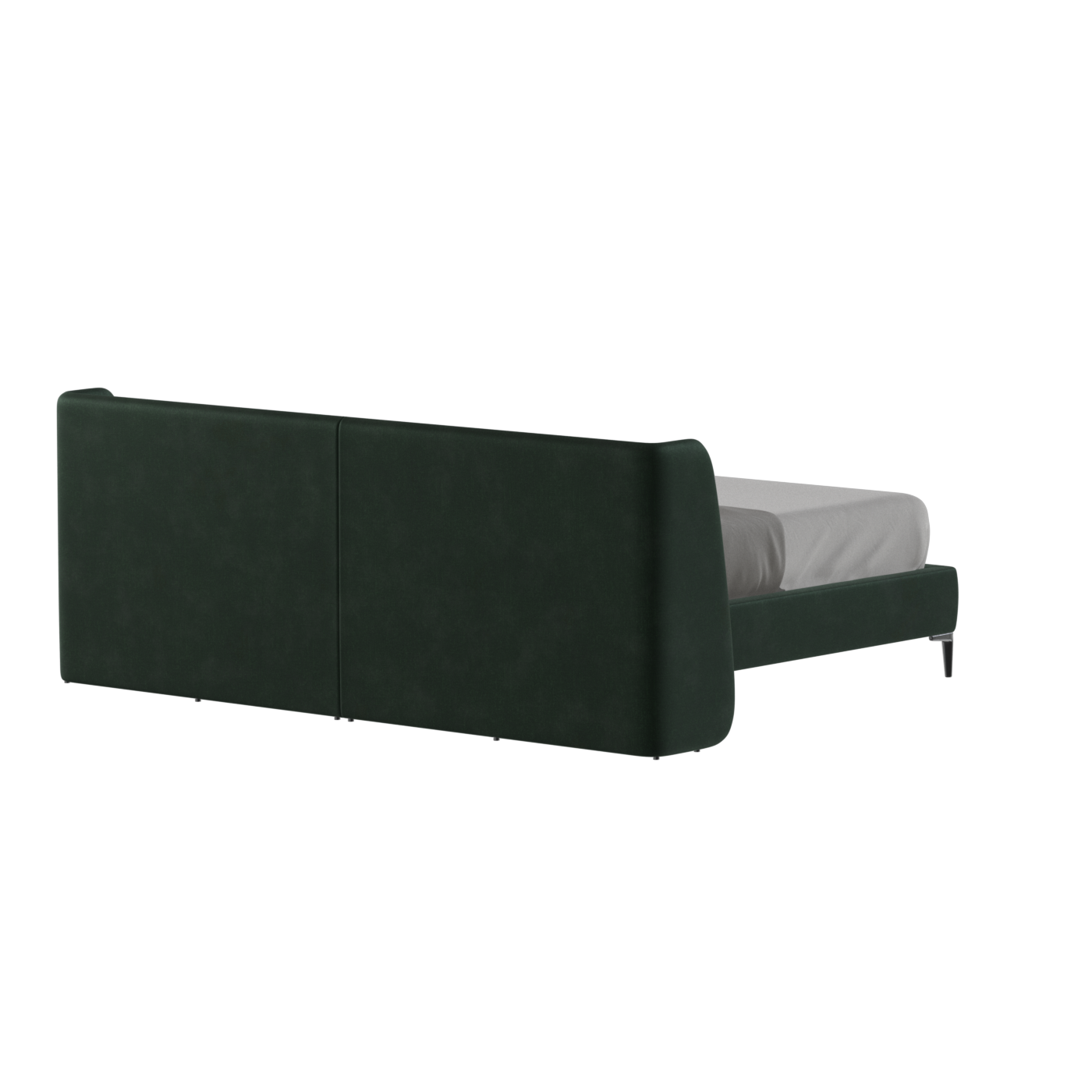 Abbey Upholstered Bed with Structured Headboard and Refined Lines