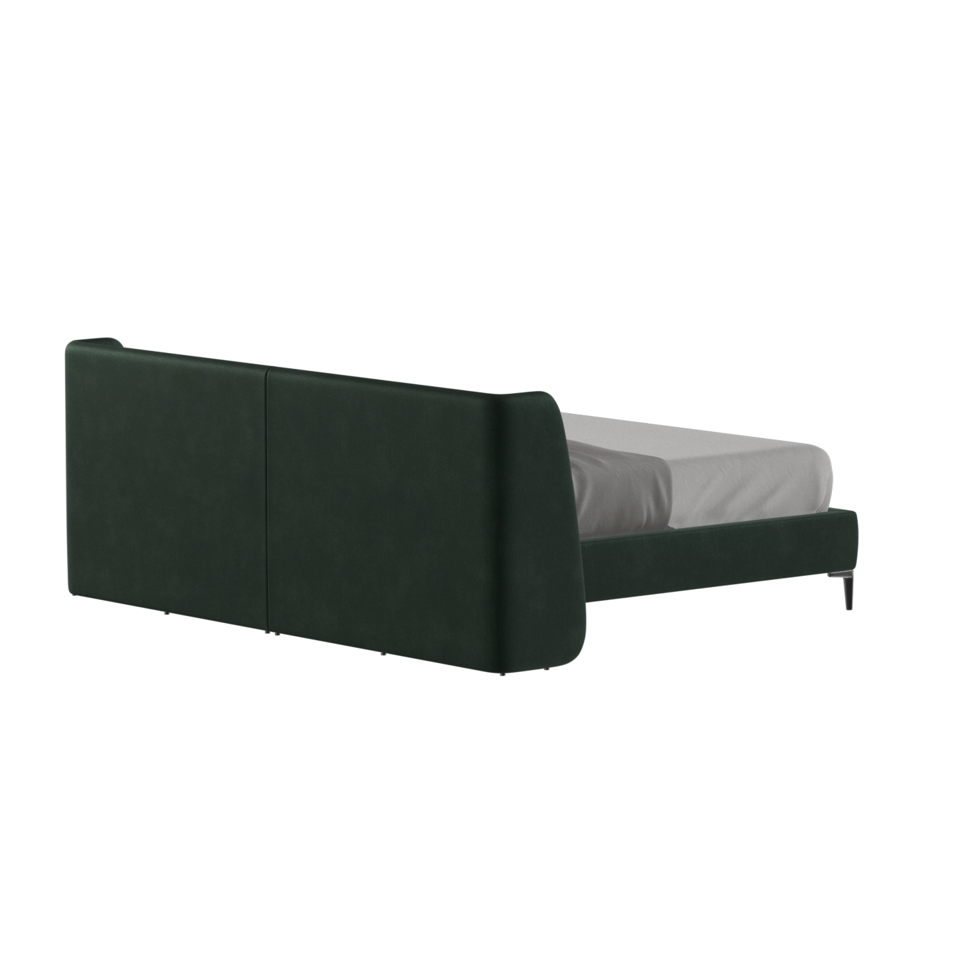Abbey Upholstered Bed with Structured Headboard and Refined Lines