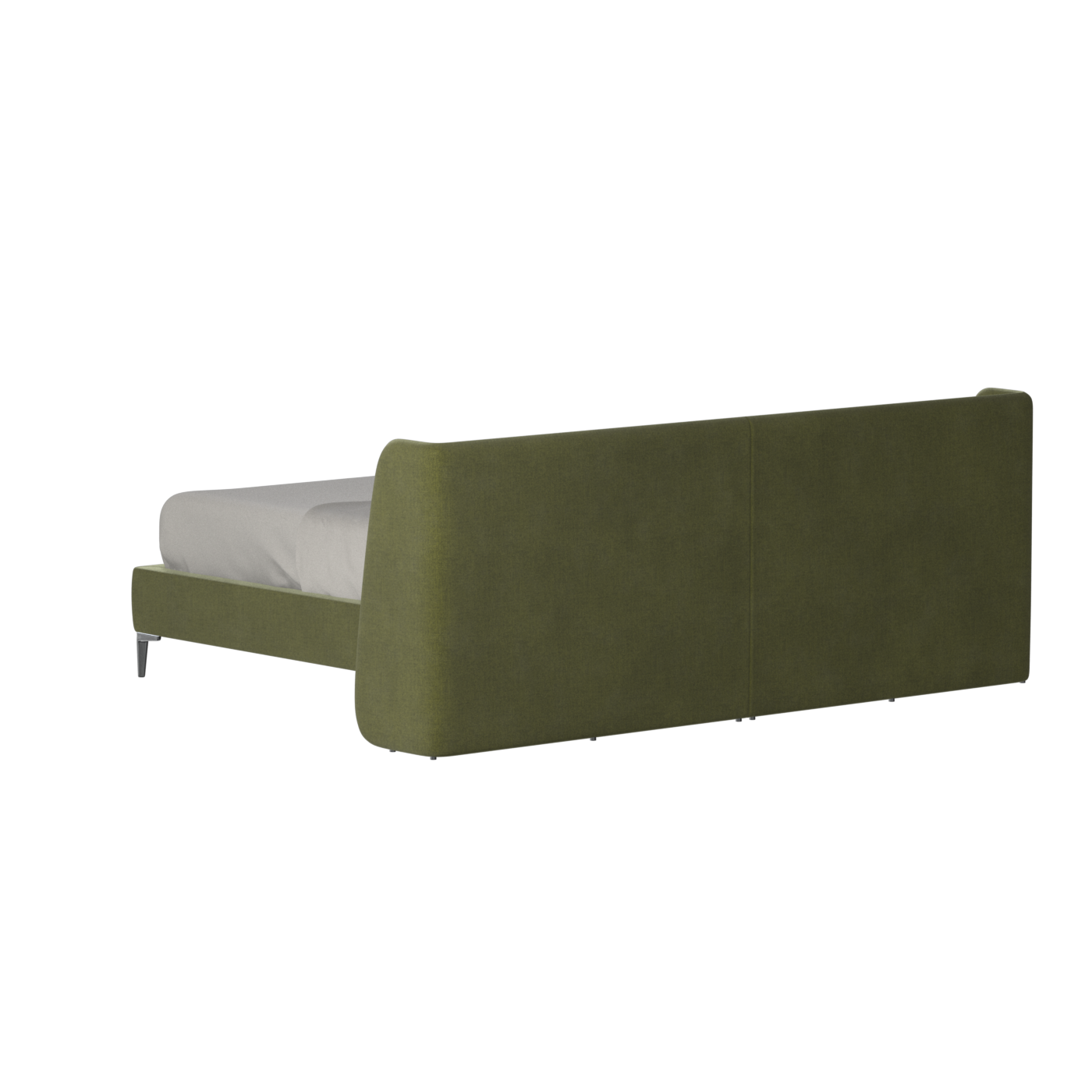 Abbey Upholstered Bed with Structured Headboard and Refined Lines
