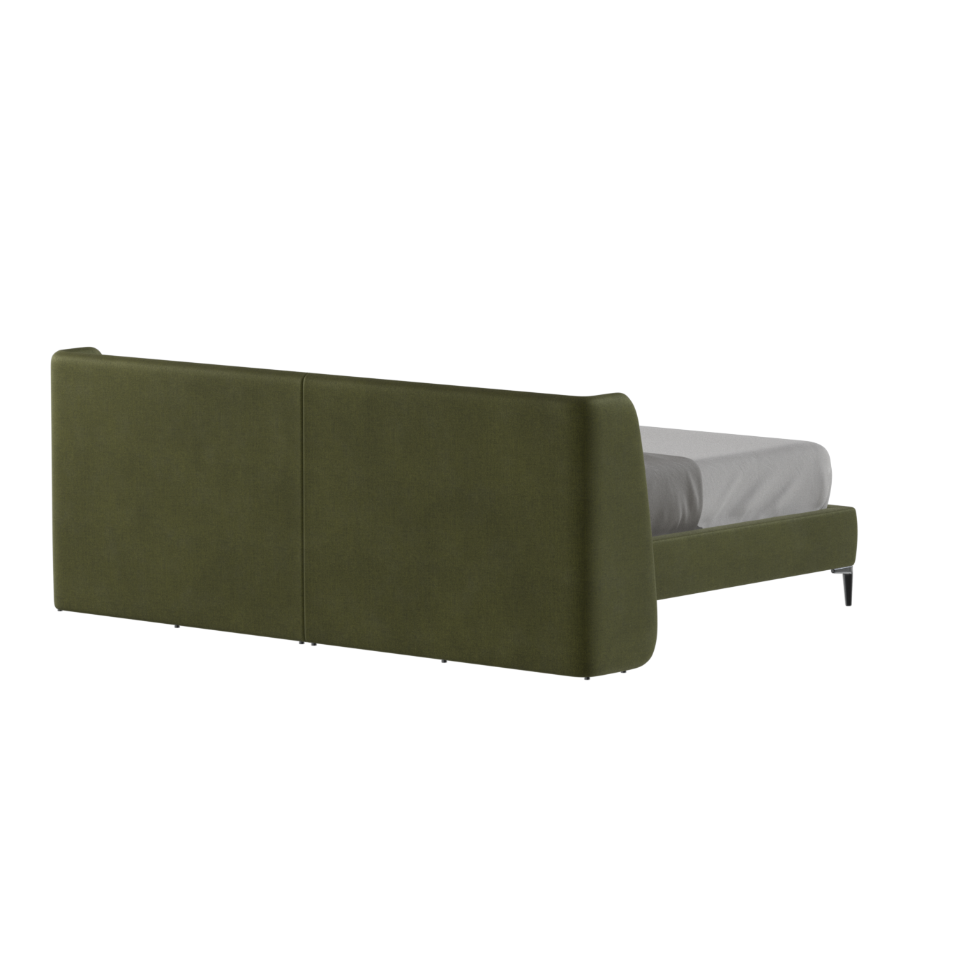 Abbey Upholstered Bed with Structured Headboard and Refined Lines