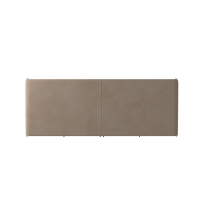 Abbey Upholstered Bed with Structured Headboard and Refined Lines