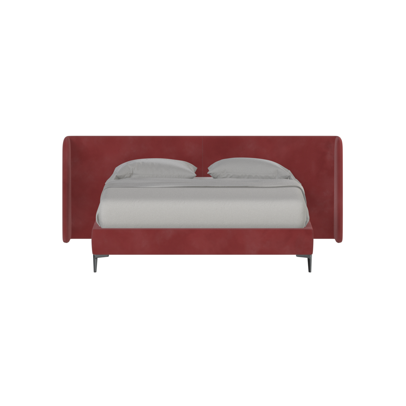 Abbey Upholstered Bed with Structured Headboard and Refined Lines