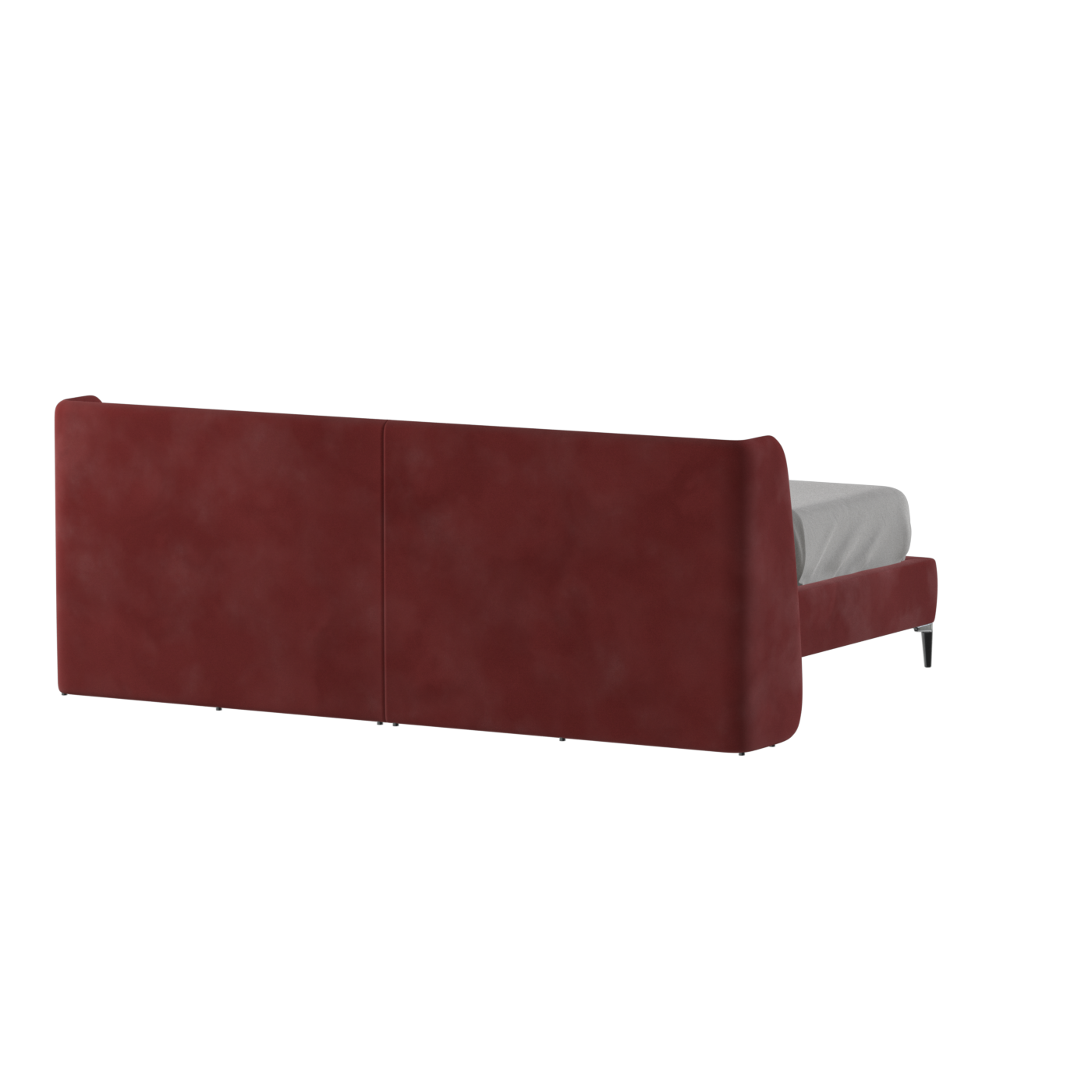 Abbey Upholstered Bed with Structured Headboard and Refined Lines