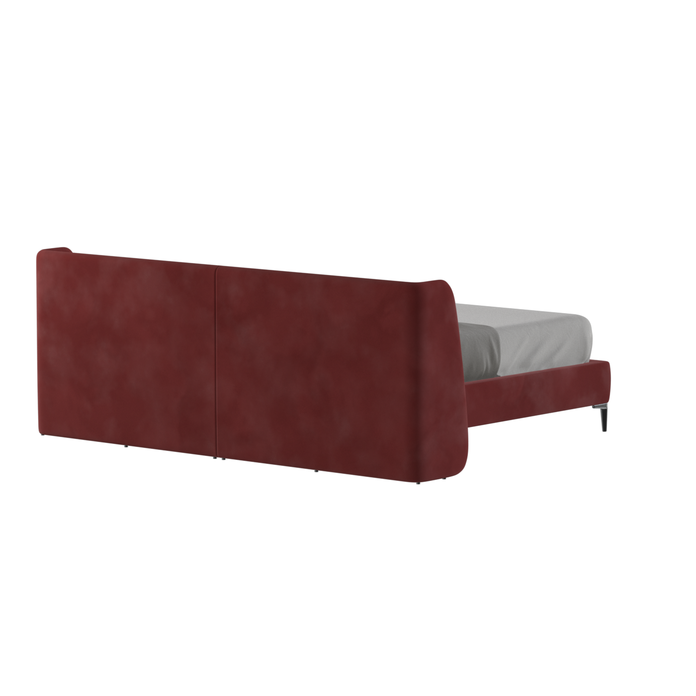 Abbey Upholstered Bed with Structured Headboard and Refined Lines