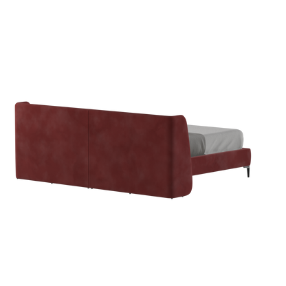 Abbey Upholstered Bed with Structured Headboard and Refined Lines
