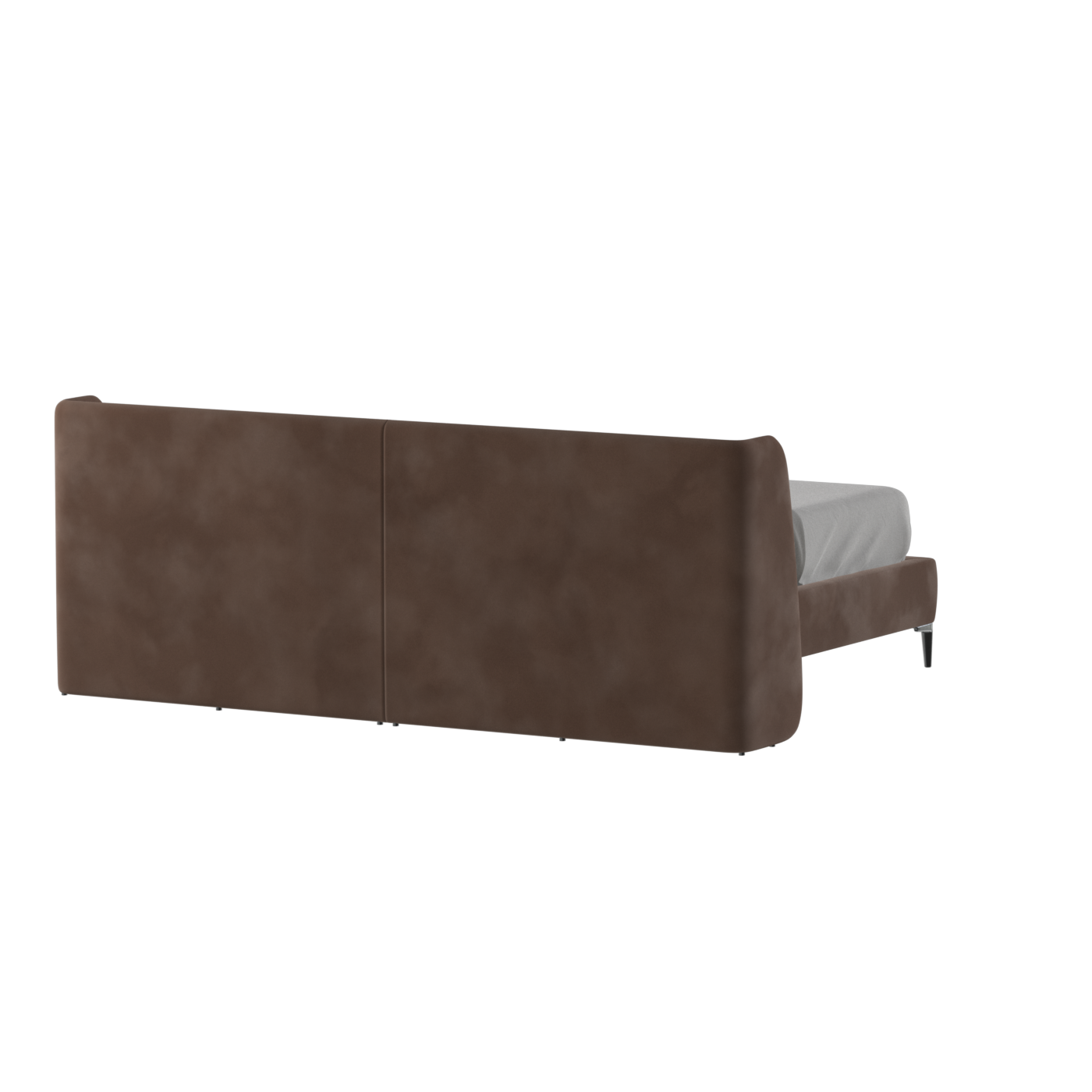 Abbey Upholstered Bed with Structured Headboard and Refined Lines