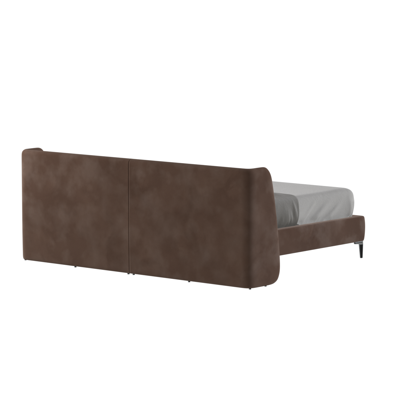 Abbey Upholstered Bed with Structured Headboard and Refined Lines