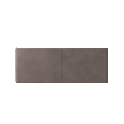 Abbey Upholstered Bed with Structured Headboard and Refined Lines