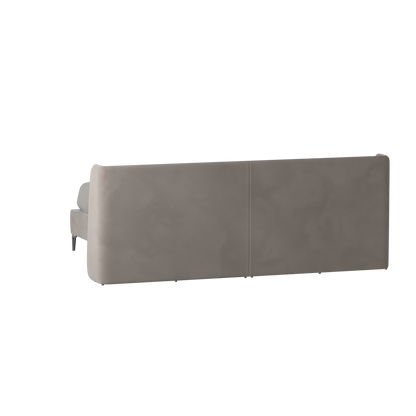 Abbey Upholstered Bed with Structured Headboard and Refined Lines