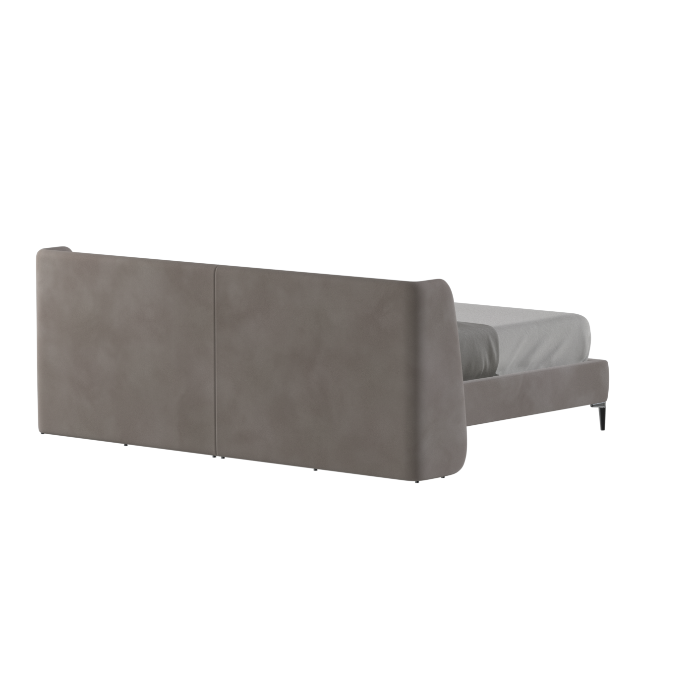 Abbey Upholstered Bed with Structured Headboard and Refined Lines
