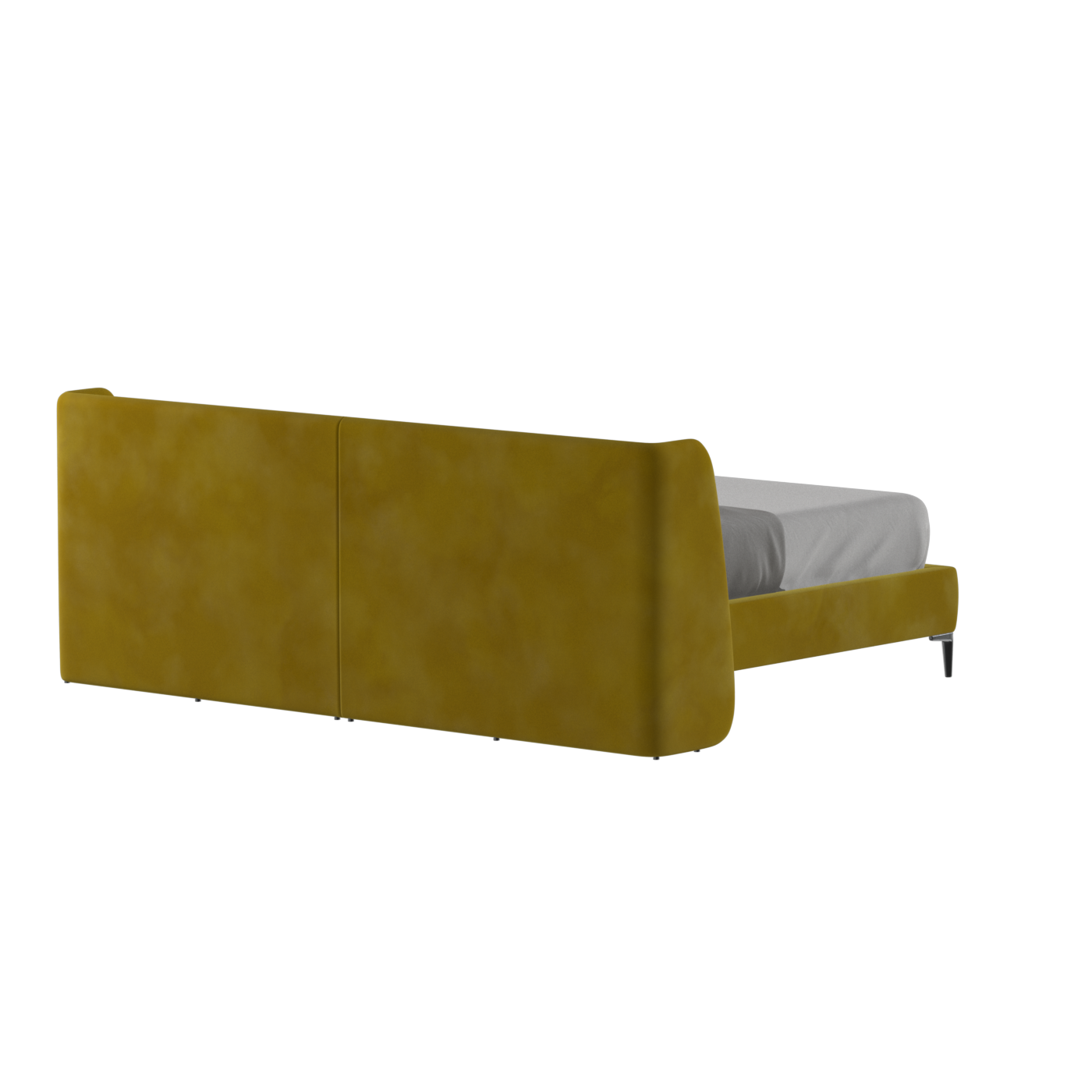 Abbey Upholstered Bed with Structured Headboard and Refined Lines