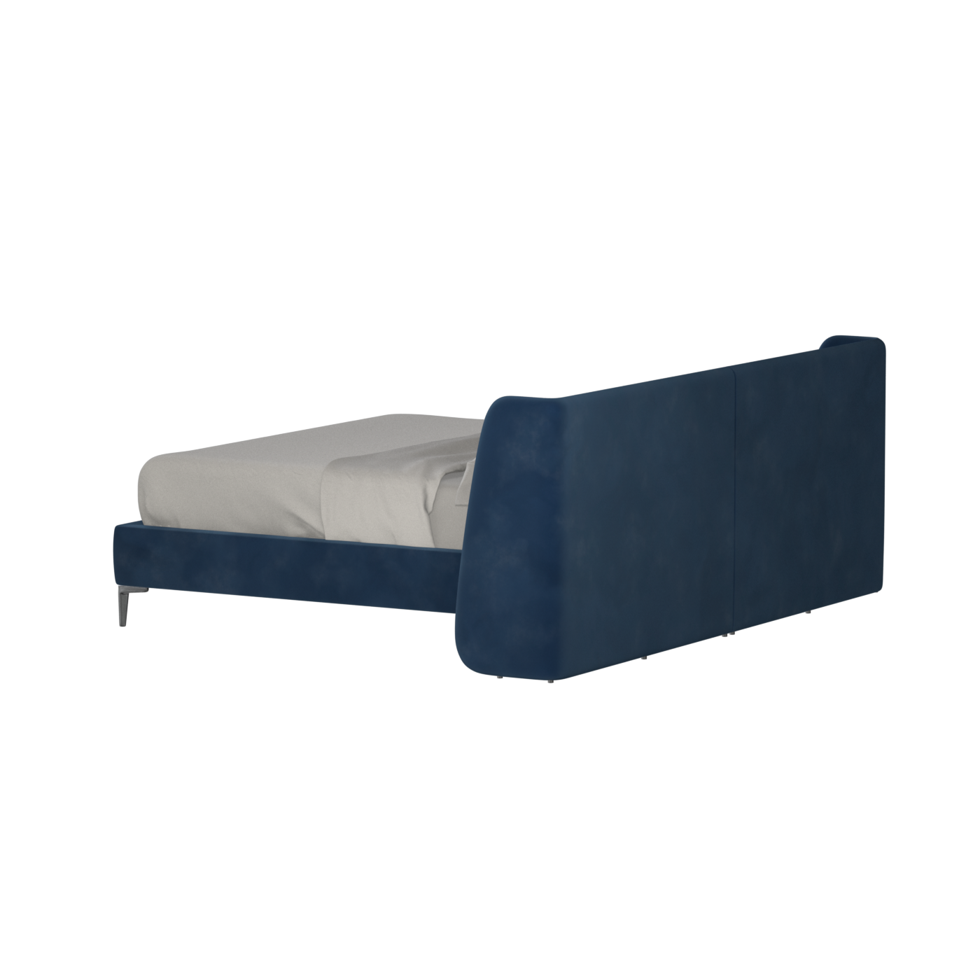 Abbey Upholstered Bed with Structured Headboard and Refined Lines