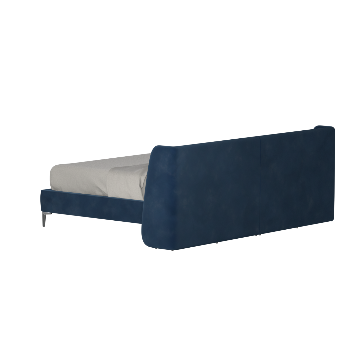 Abbey Upholstered Bed with Structured Headboard and Refined Lines