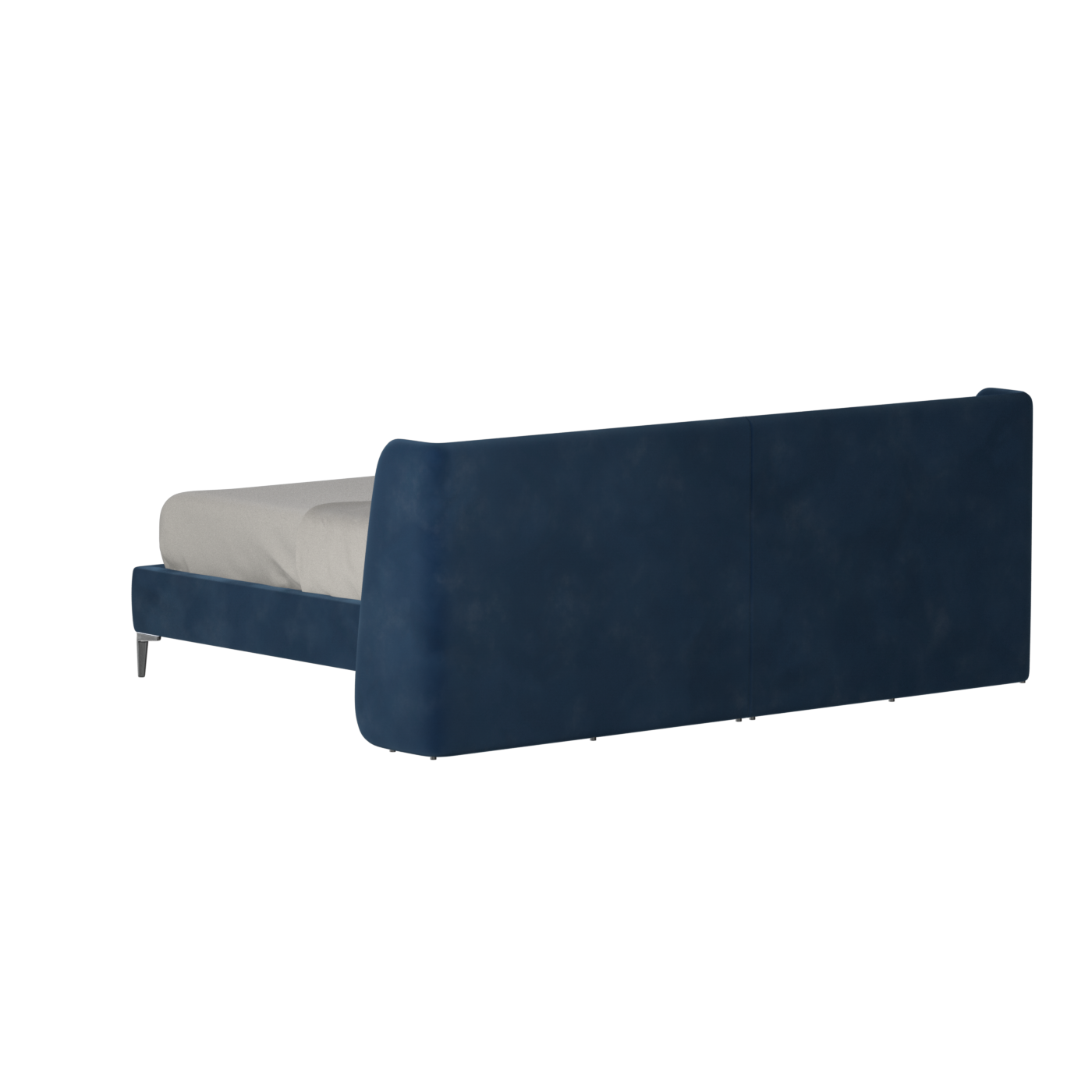 Abbey Upholstered Bed with Structured Headboard and Refined Lines