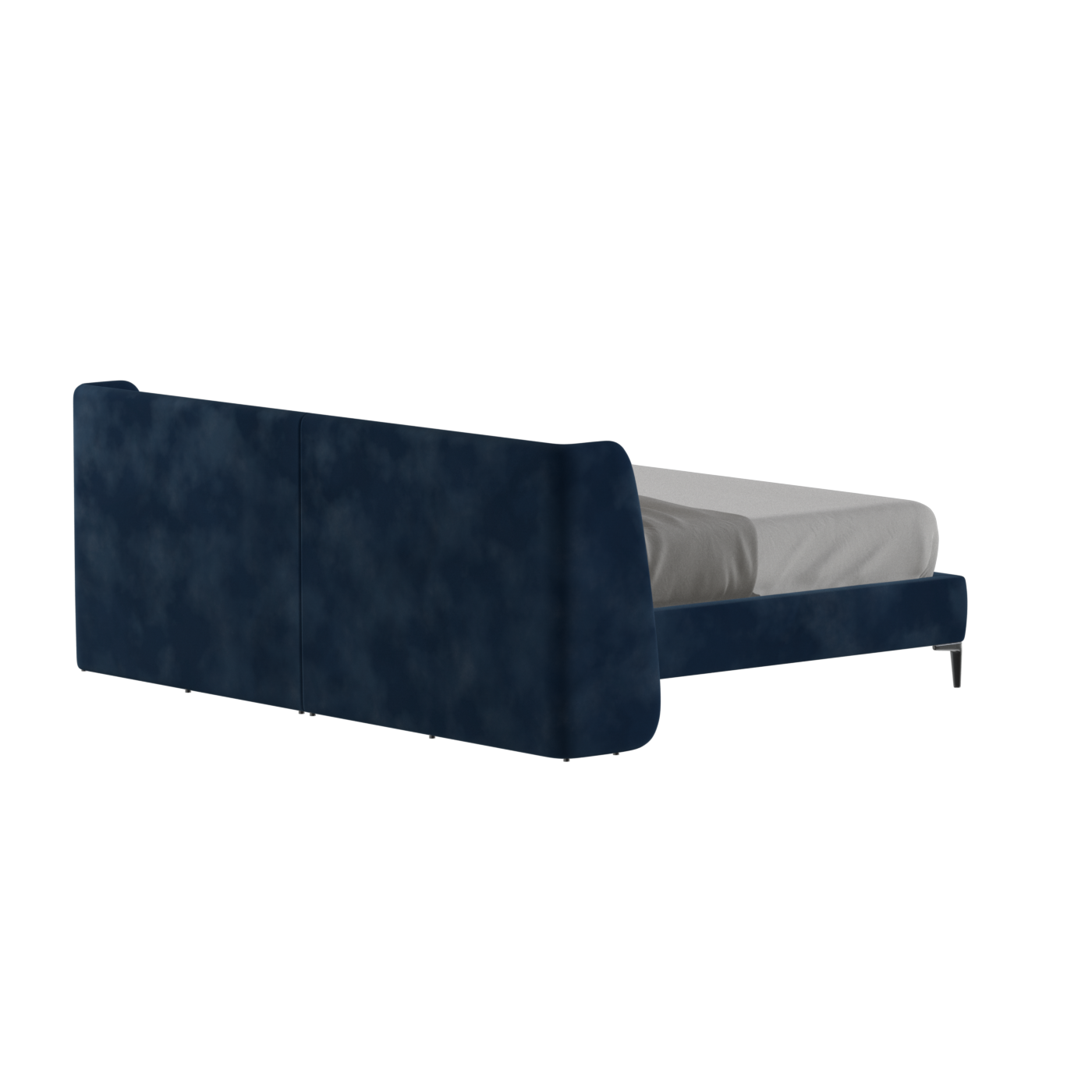 Abbey Upholstered Bed with Structured Headboard and Refined Lines