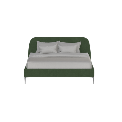 Anna Upholstered Bed with Vertical Headboard Detailing