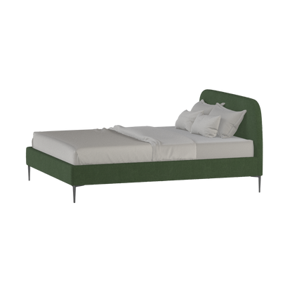 Anna Upholstered Bed with Vertical Headboard Detailing