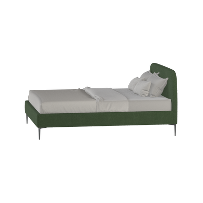 Anna Upholstered Bed with Vertical Headboard Detailing