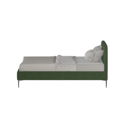 Anna Upholstered Bed with Vertical Headboard Detailing