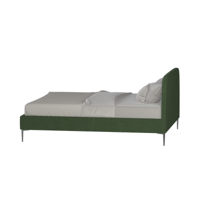 Anna Upholstered Bed with Vertical Headboard Detailing