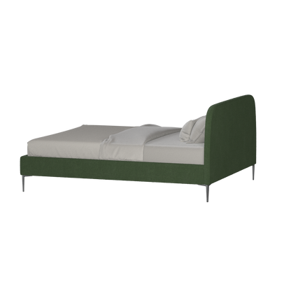 Anna Upholstered Bed with Vertical Headboard Detailing