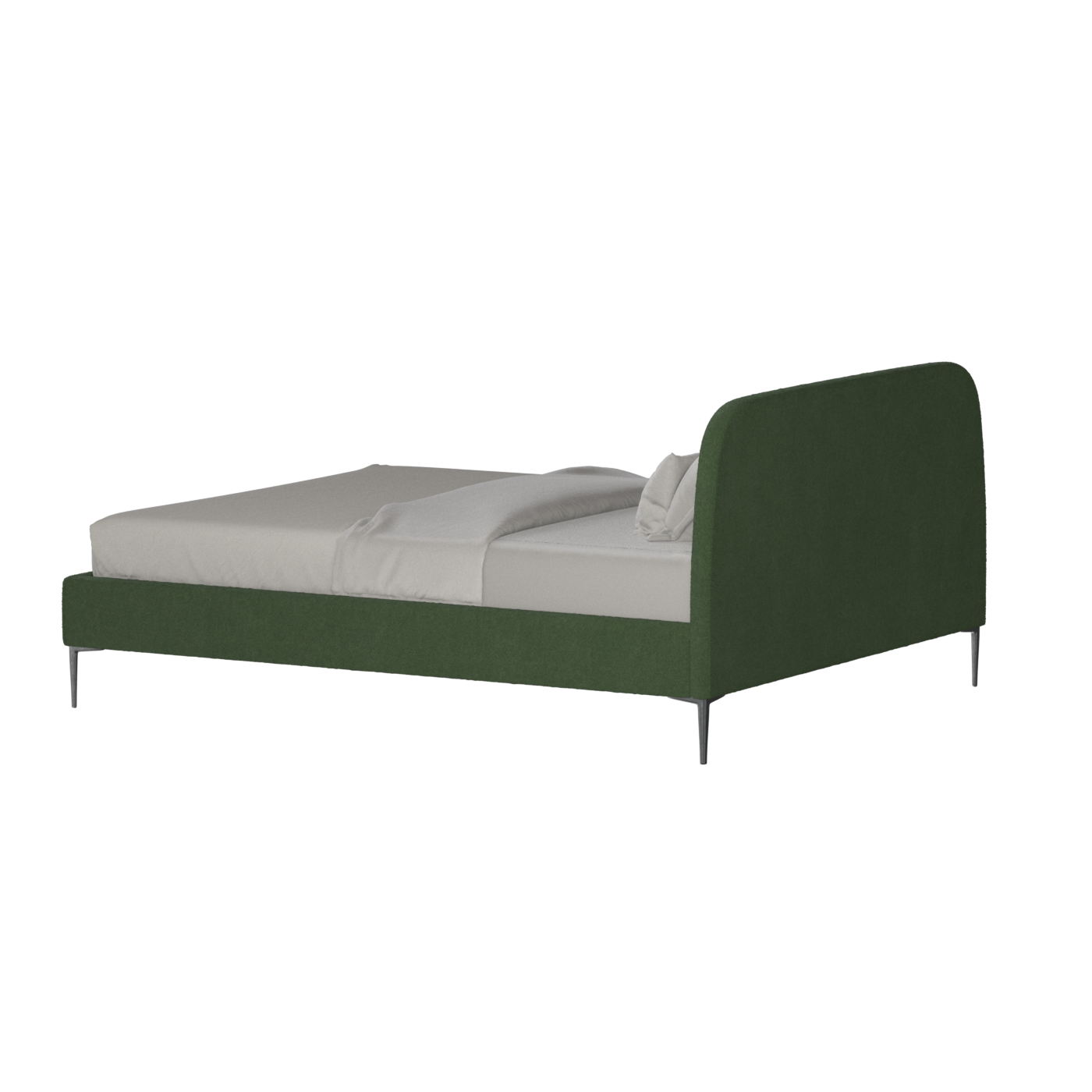 Anna Upholstered Bed with Vertical Headboard Detailing