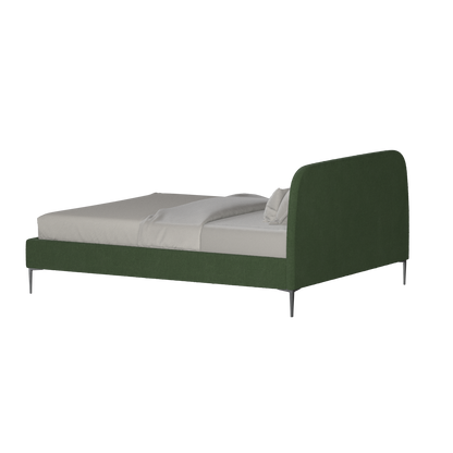 Anna Upholstered Bed with Vertical Headboard Detailing