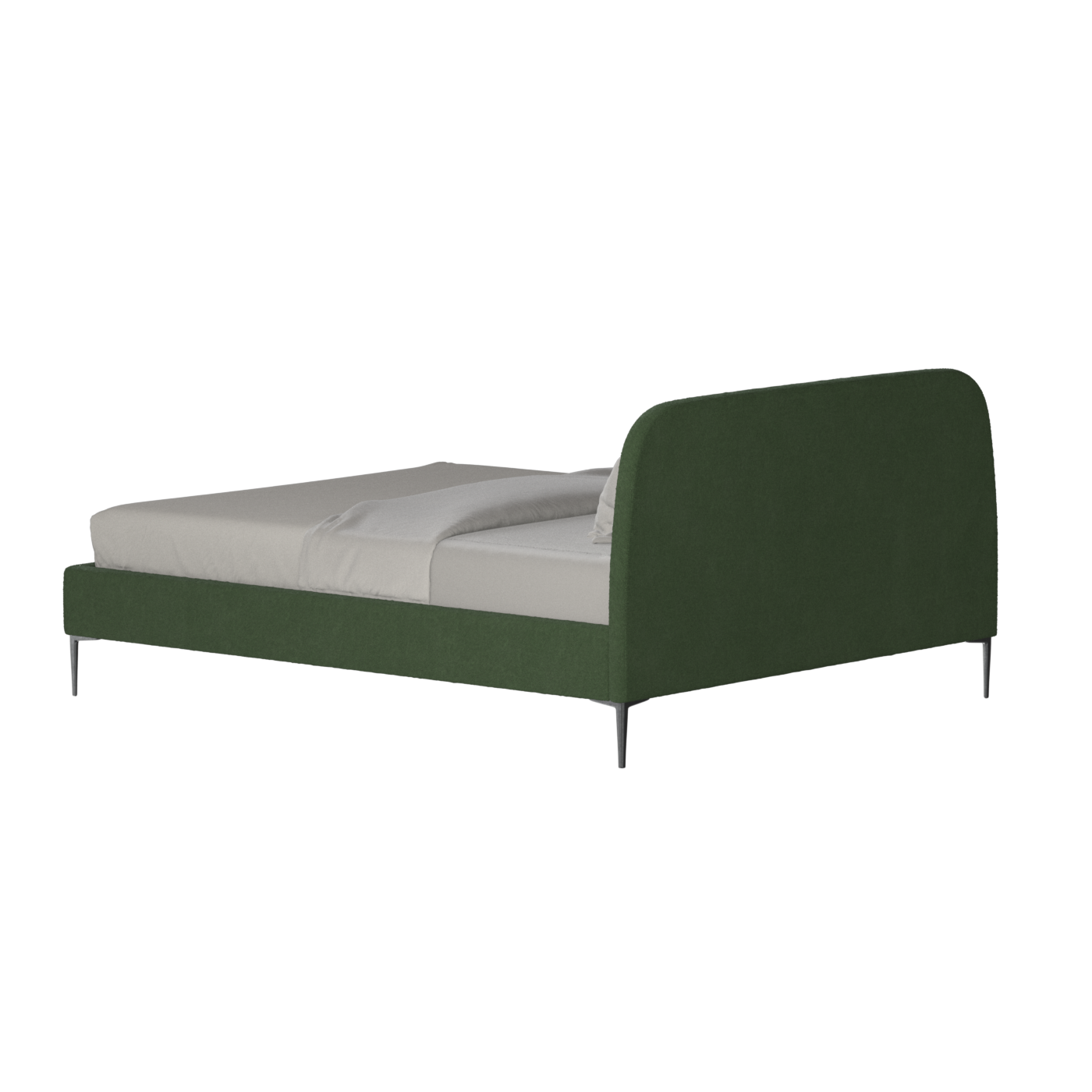 Anna Upholstered Bed with Vertical Headboard Detailing