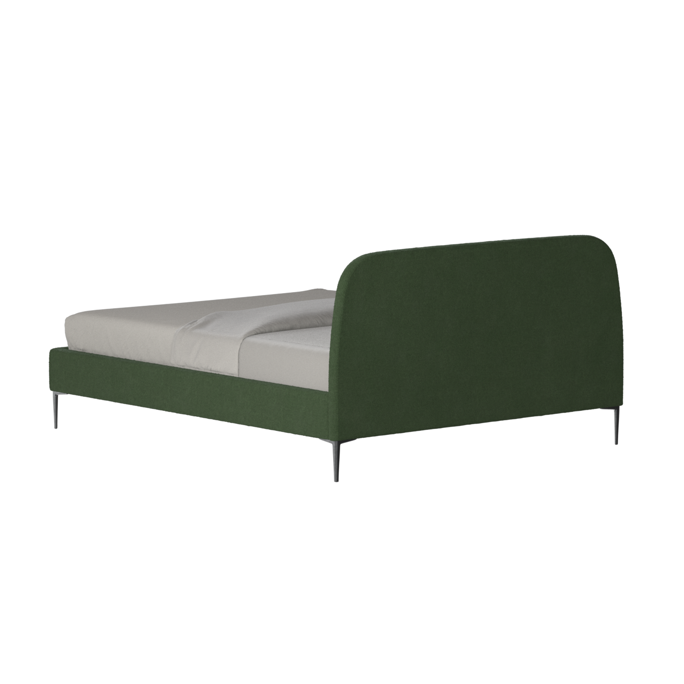 Anna Upholstered Bed with Vertical Headboard Detailing