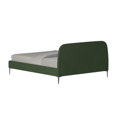 Anna Upholstered Bed with Vertical Headboard Detailing