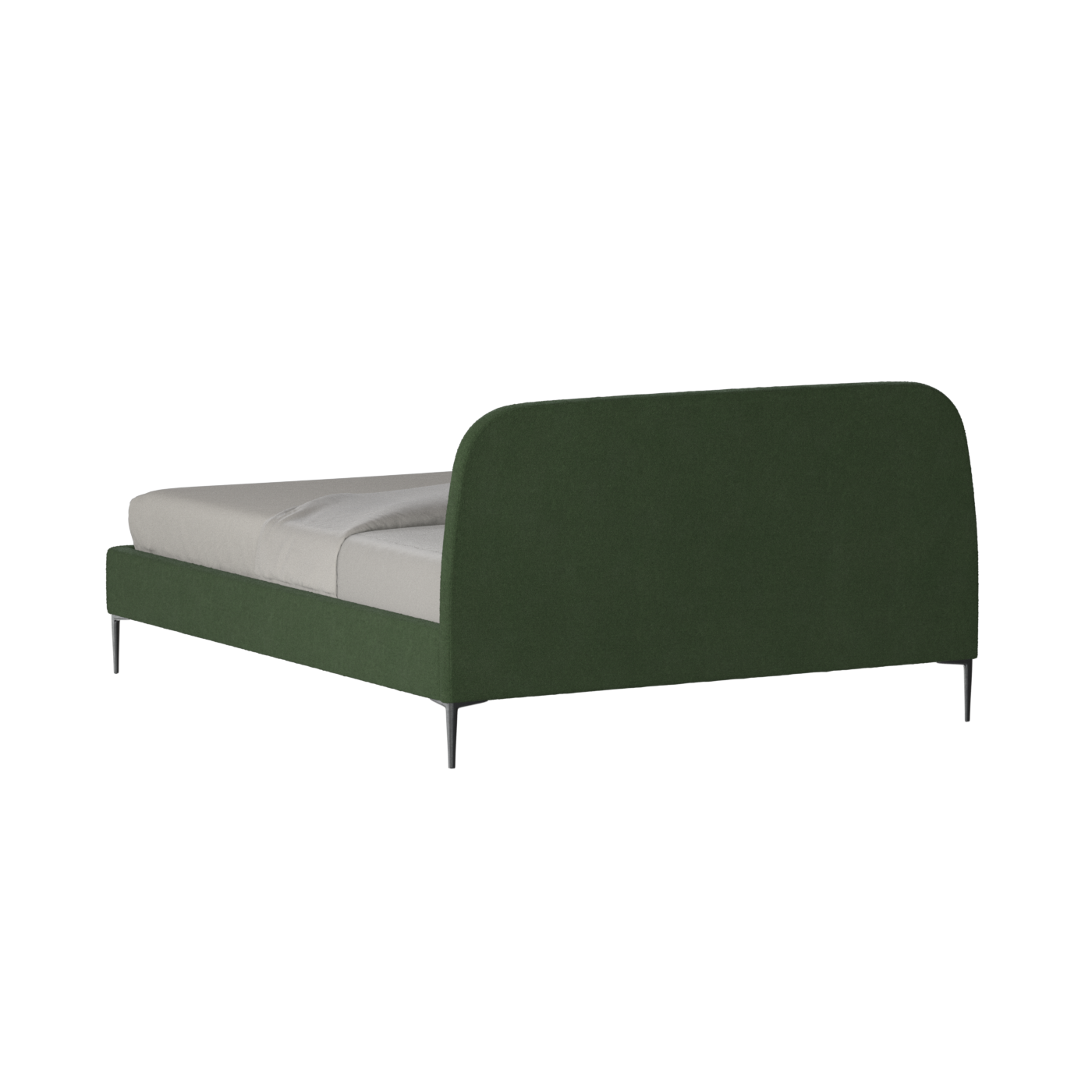 Anna Upholstered Bed with Vertical Headboard Detailing