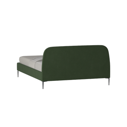 Anna Upholstered Bed with Vertical Headboard Detailing