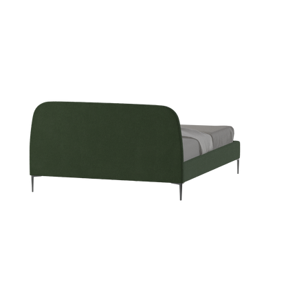 Anna Upholstered Bed with Vertical Headboard Detailing