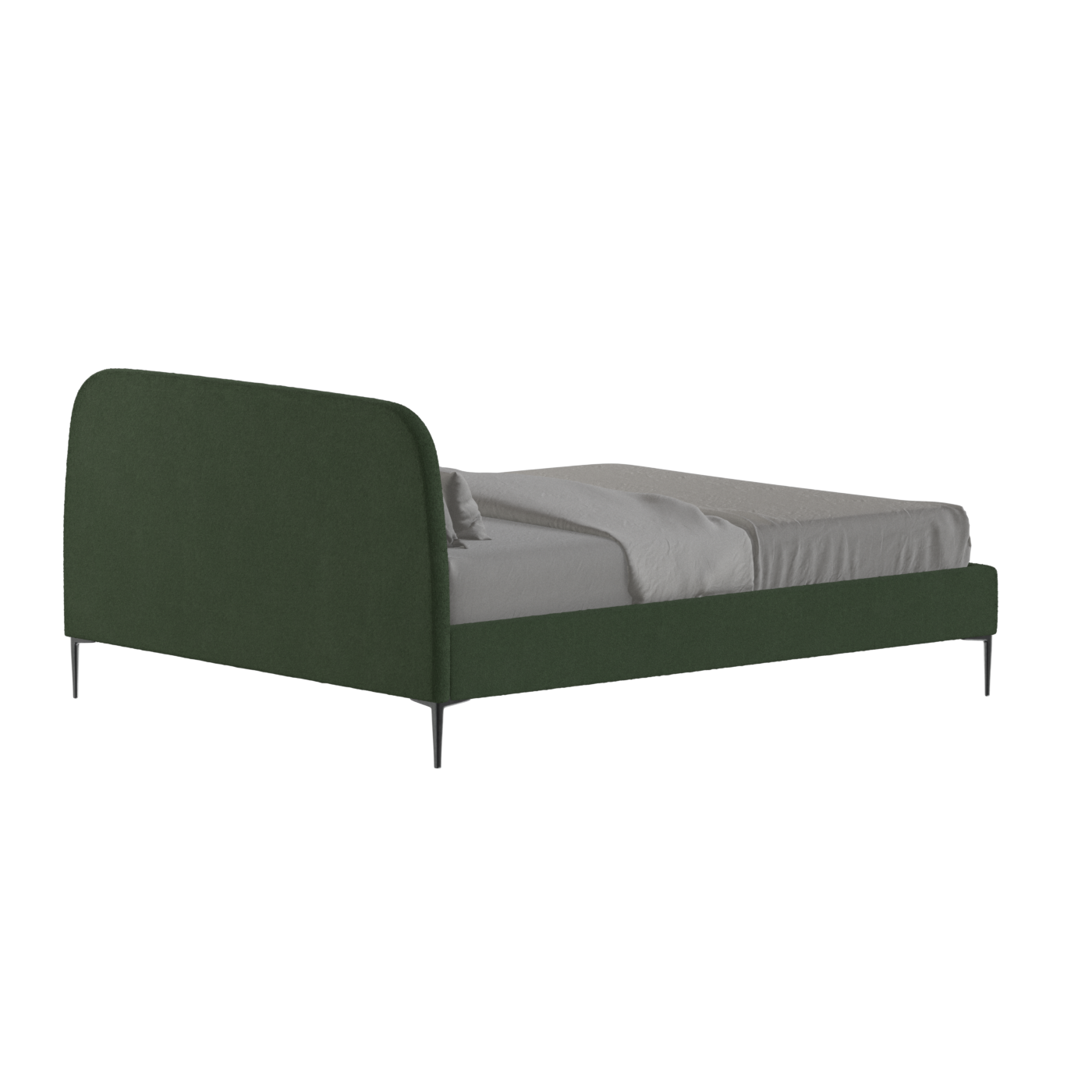 Anna Upholstered Bed with Vertical Headboard Detailing