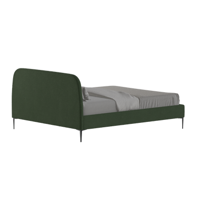 Anna Upholstered Bed with Vertical Headboard Detailing