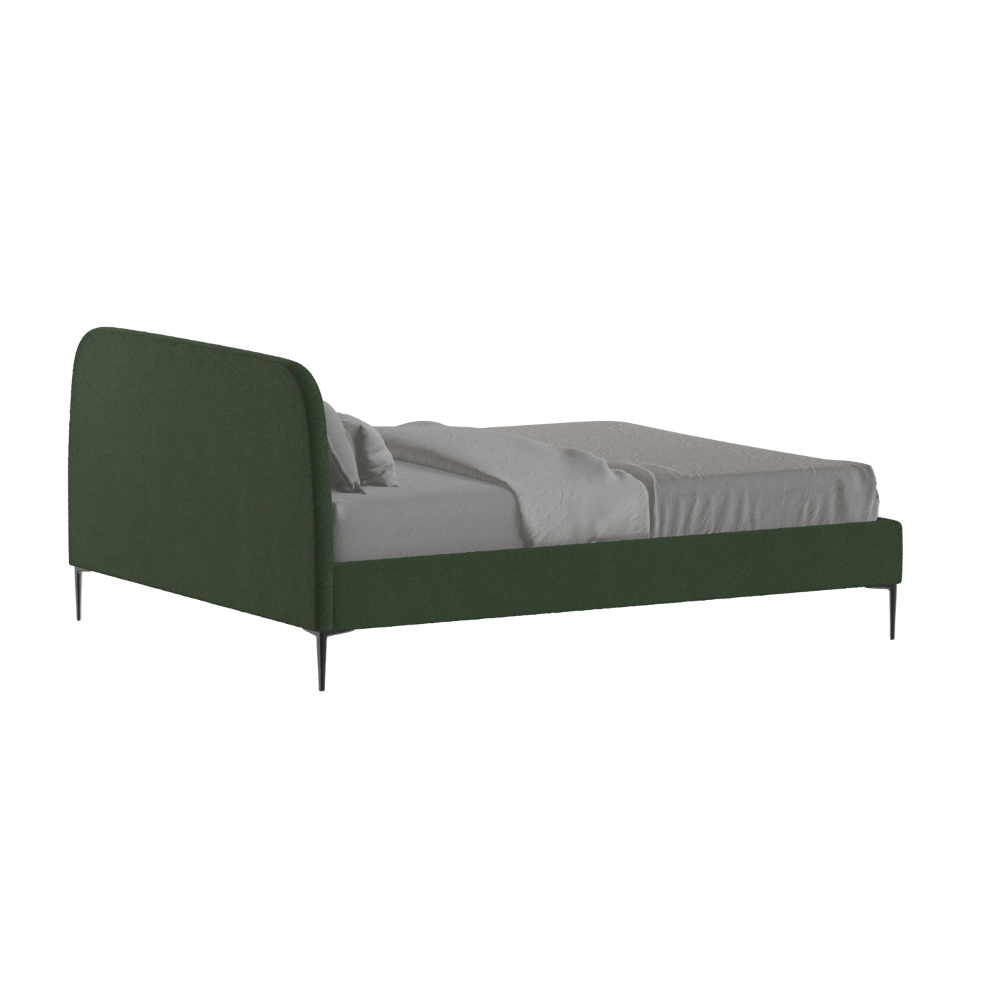 Anna Upholstered Bed with Vertical Headboard Detailing